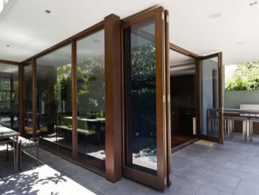 This is a photo of External bi fold doors. These were installed by Bi folding doors Bradford